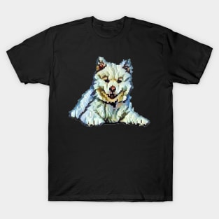 Gaming Dotted Dog Design T-Shirt